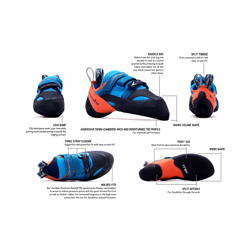 edging climbing shoes