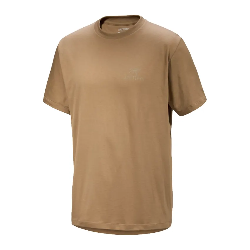 Large View Arc'teryx Kragg SL Cotton Bird Word SS Mens (Colour: Canvas, Size: L)