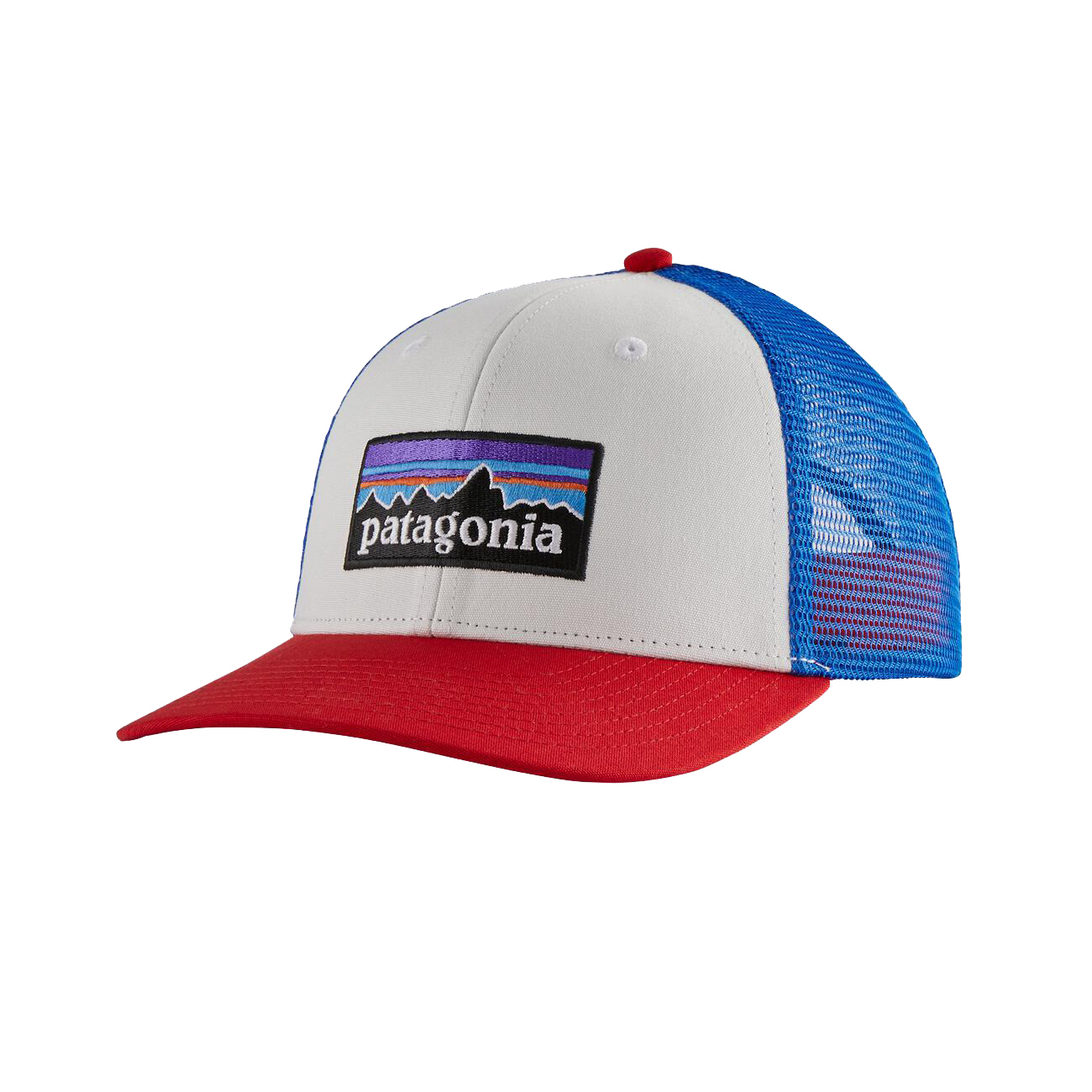 patagonia trucker hat red white blue