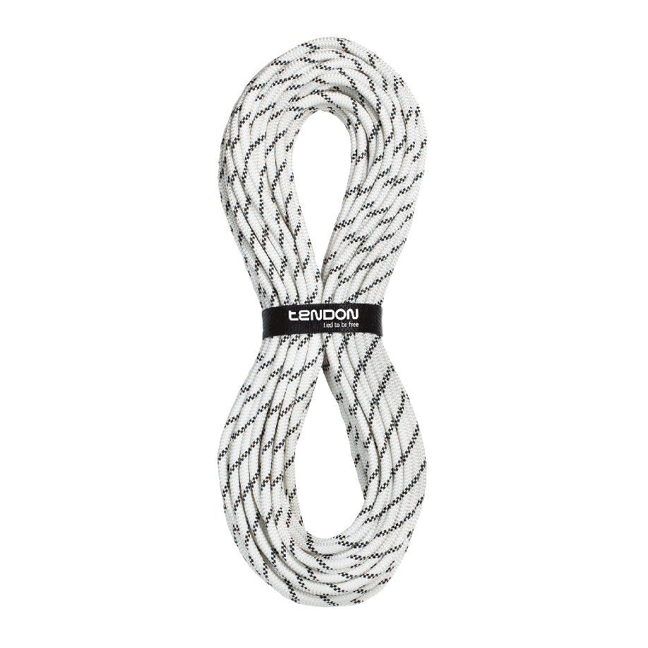25M*10.5mm Dynamic Climbing Rope White With Black Rescue Rock Climbing GOOD 
