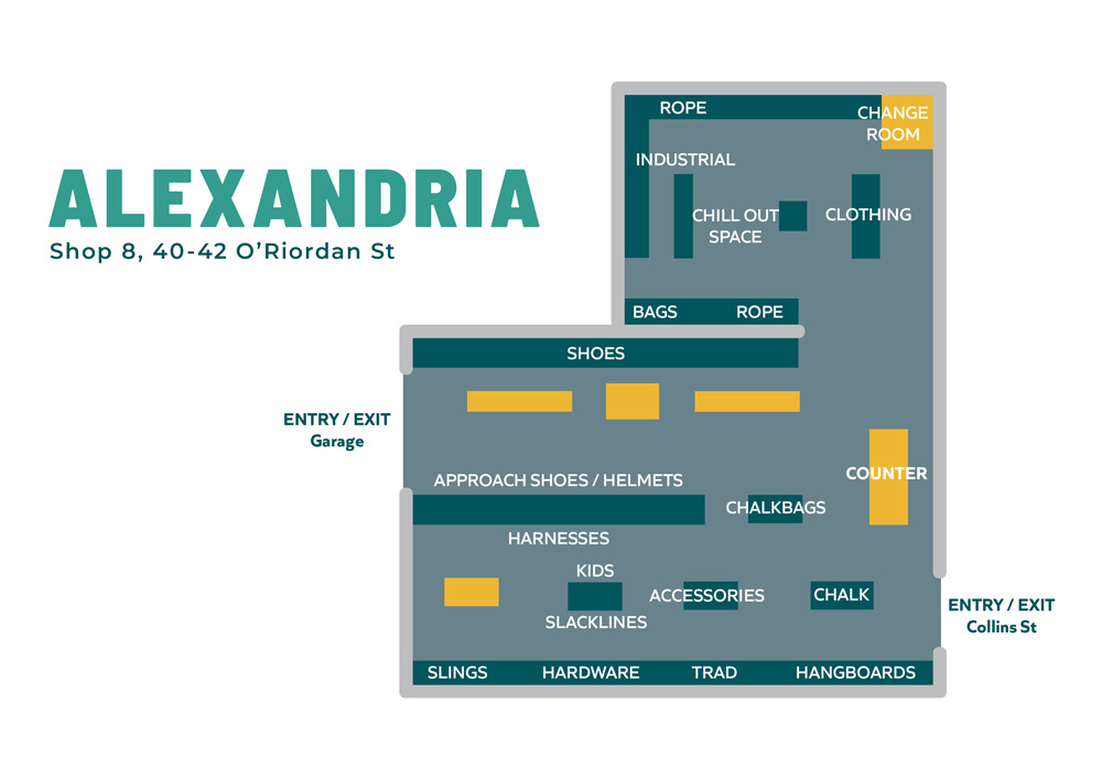 map of alexandria store layout