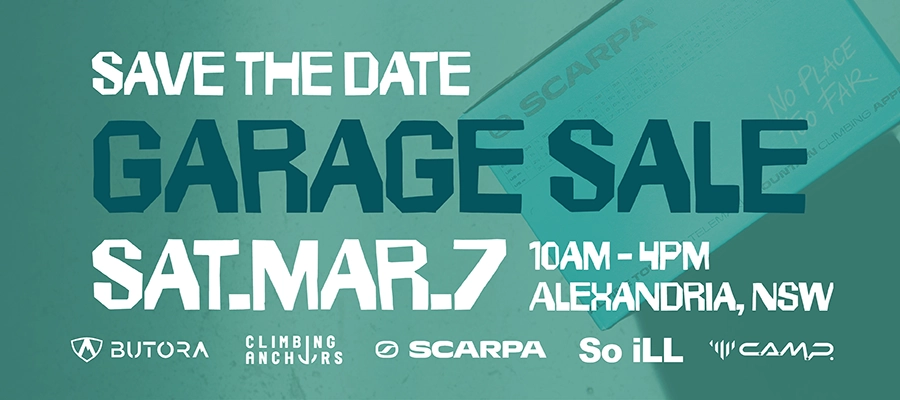 Climbing Anchors Garage Sale