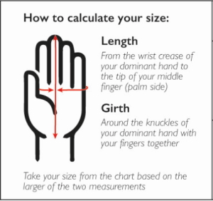 How to Measure your Hand for Wide Boyz Crack Gloves