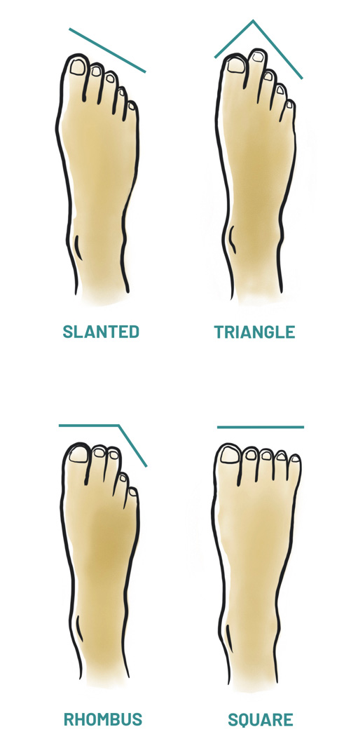 Foot Shape Climbing Shoe Fit