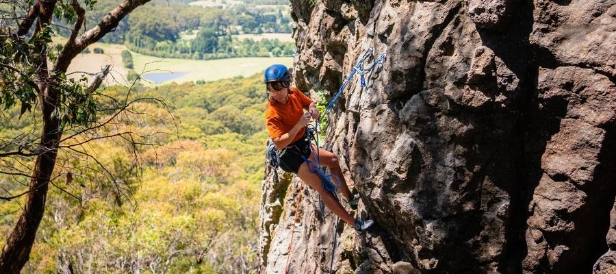 Jo Lee cleaning a route
