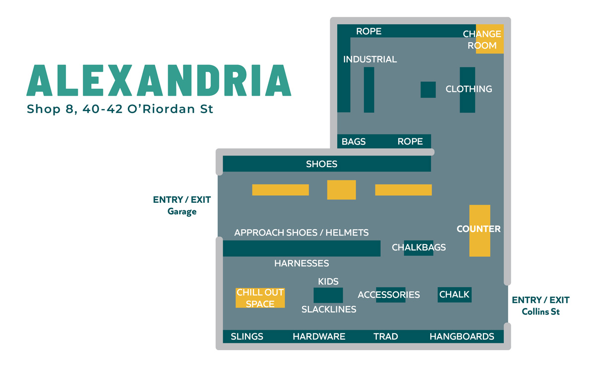map of alexandria store layout