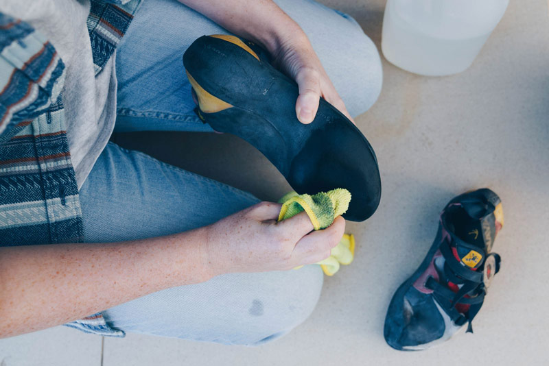 Cleaning Climbing Shoe Sole