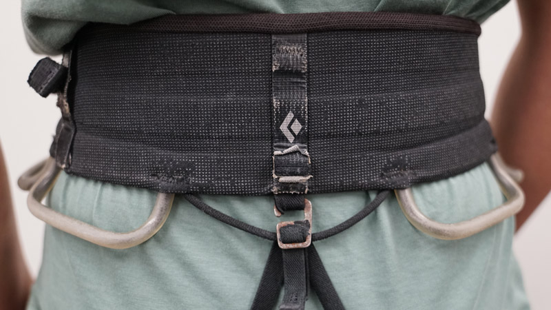 harness showing rust on the buckle