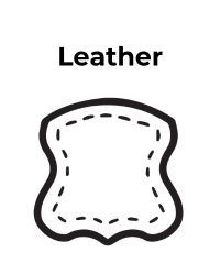 Textile symbol for leather materials
