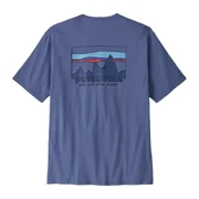 Patagonia Men's '73 Skyline Organic T-Shirt - Current Blue (Size: Small)