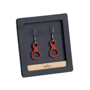 fujfuj Figure 8 Earrings - Red