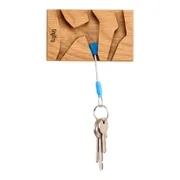 fujfuj Mini 2 Oak Wood Key Holder (Style: Blue Nut)