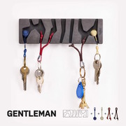 fujfuj Key Holder Kit (Style: Classic Dark Concrete, Colour: Gentleman)