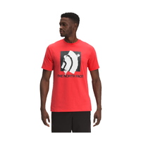 The North Face Men's Short-Sleeve Logo Play Tee (Colour: Horizon Red, Size: Medium)