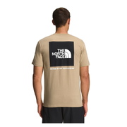 The North Face Men's Short Sleeve Box NSE Tee (Colour: Khaki Stone/Black, Size: Small)