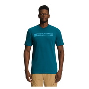 The North Face Men's Brand Proud Short Sleeve Tee (Colour: Blue Coral, Size: Small)