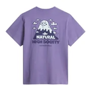 The North Face Unisex Nat High Society Relaxed SS Graphic Tee (Colour: Grounded Plum, Size: XS)