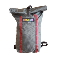 Organic Roll Pack - Charcoal Grey w Maroon Daisy