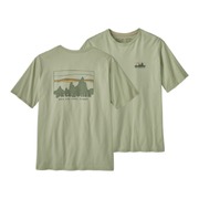 Patagonia Men's '73 Skyline Organic T-Shirt (Colour: Salvia Green, Size: Extra Small)