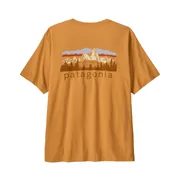 Patagonia M's Fitz Roy Foothills T-Shirt (Colour: Dried Mango, Size: Small)