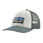 Patagonia P-6 Logo LoPro Trucker Hat - White w/ Nouveau Green