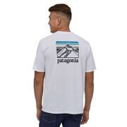 Patagonia Men's Line Logo Ridge Pocket Responsibili-Tee (Colour: White, Size: Extra Small)