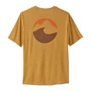 Patagonia Men's Cap Cool Daily Graphic Shirt (Colour: Applied Imagination: Beeswax Tan X-Dye, Size: Medium)