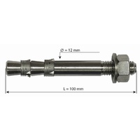 Raumer 12mm x 100mm Double Expansion Bolt