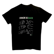 Wide Boyz Crack Is Back T-Shirt (Colour: Black, Size: Extra Small)
