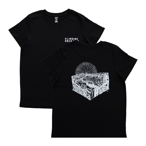 Climbing Anchors Tee Womens - Black