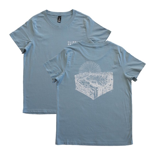 Climbing Anchors Tee Womens - Pale Blue