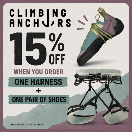 15% Off Harness + Climbing Shoes Combo Deal