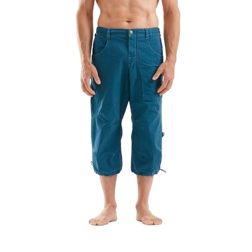 E9 Fuoco Flax 3/4 Shorts - Deep Blue