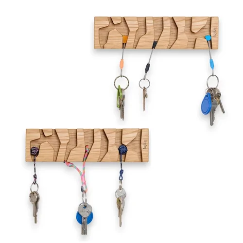 fujfuj Classic 2 Key Holder - Oak wood