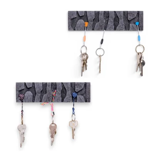 fujfuj Classic 2 Key Holder - Concrete
