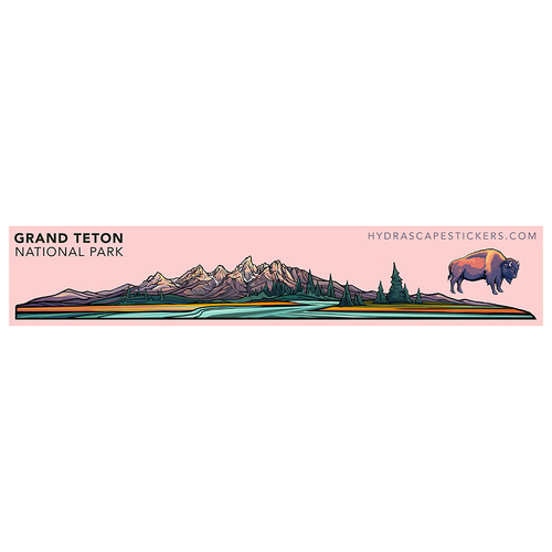 Hydrascape Miniscape Sticker - Grand Teton
