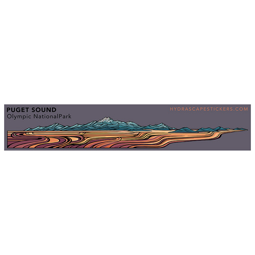 Hydrascape Miniscape Sticker - Puget Sound
