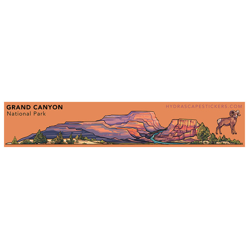Hydrascape Miniscape Sticker - Grand Canyon