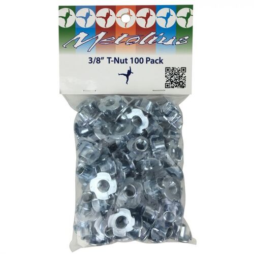 Metolius 100 Pack Zinc Plated T-Nuts