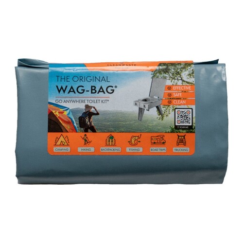 Cleanwaste GO anywhere Toilet Kit - The original Wag Bag!