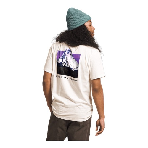 The North Face Short Sleeve Box NSE Tee - Gardenia White-Photo Real/Graphics,