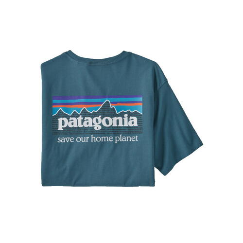 Patagonia Men's P-6 Mission Organic T-Shirt - Abalone Blue