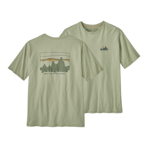 Patagonia Men's '73 Skyline Organic T-Shirt - Salvia Green