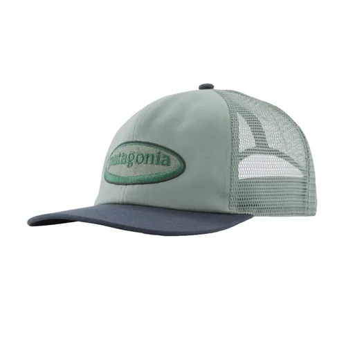 Patagonia Relaxed Trucker Hat - '95 Oval Logo: Cover Green