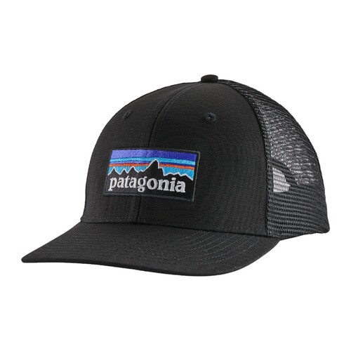 Patagonia P-6 Logo Trucker Hat - Black