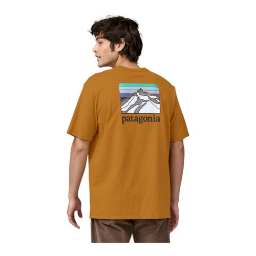 Patagonia Men's Line Logo Ridge Pocket Responsibili-Tee - Dried Mango
