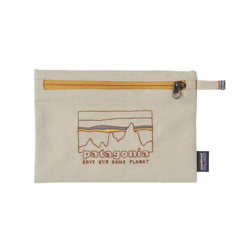 Patagonia Zippered Pouch -'73 Skyline: Bleached Stone