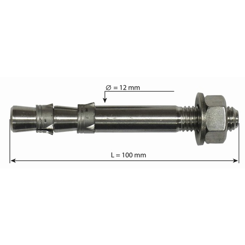 Raumer 12mm x 100mm Double Expansion Bolt