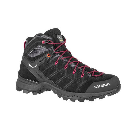 Salewa Women's Alp Mate Mid PTX Boot - Black Out/Virtual Pink