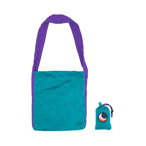 Ticket to the Moon Eco Bag Small - Turquoise/Purple